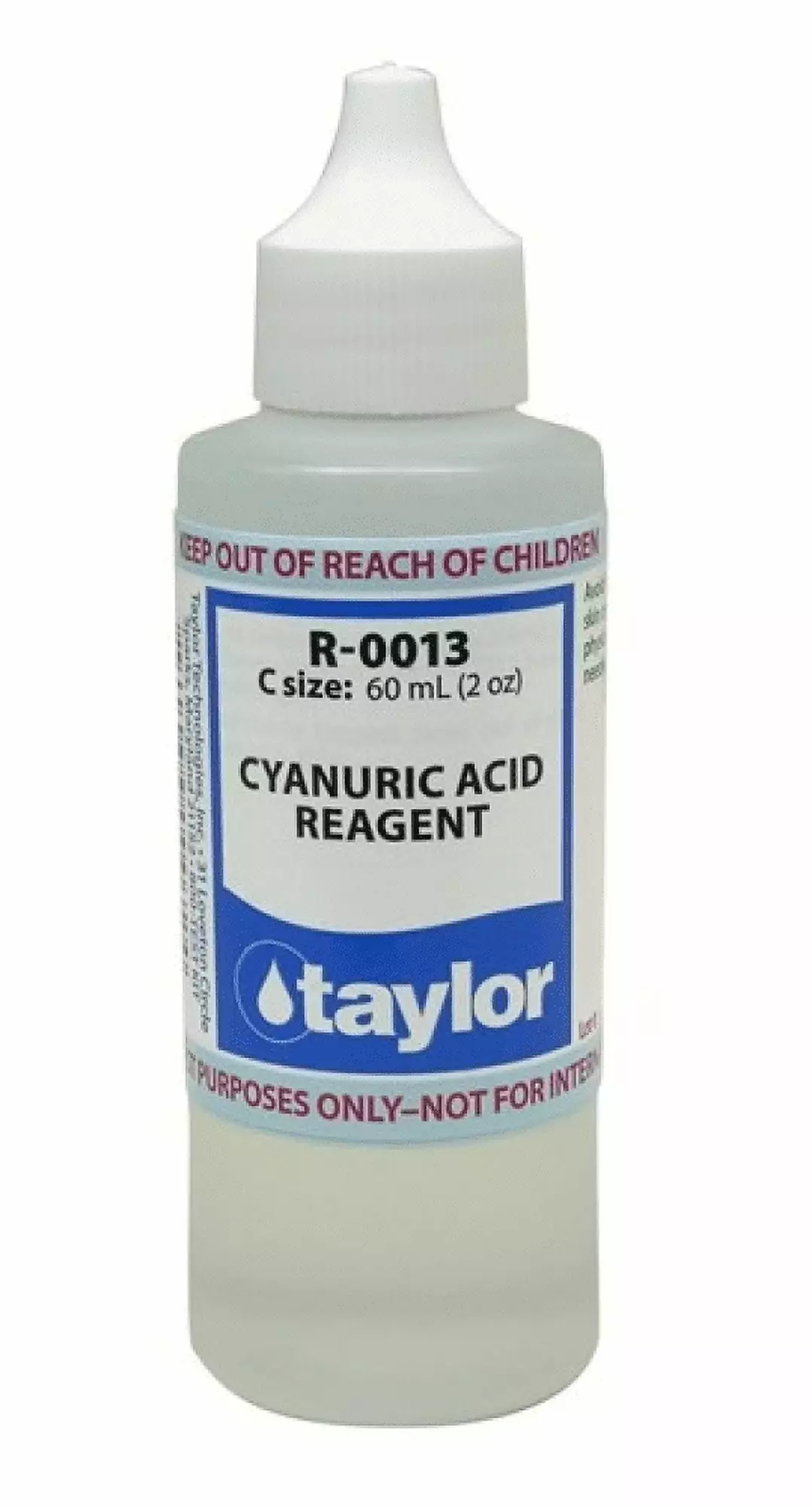 TAYLOR TAY-45-1061 2 oz Bottle Test Kit Replacement Reagent Refill Cyanuric Acid Reagent Taylor Technologies