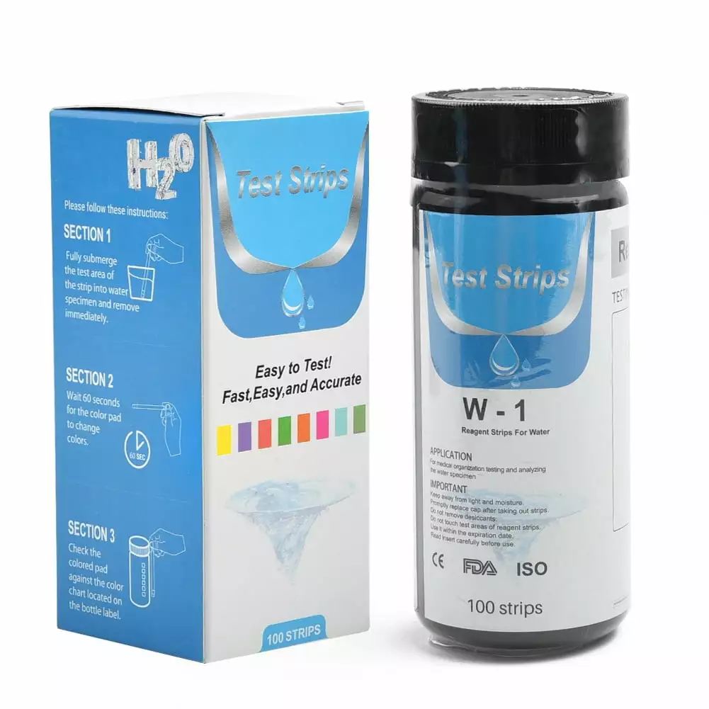 Ana Premium Water Hardness Test Kit 100 Strips Fast Accurate Softener Dishwasher Well Spa Pool