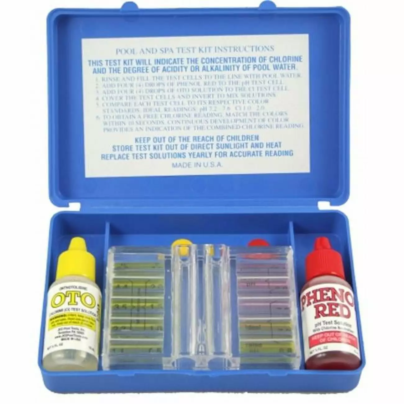 Jed 00-481 2 Way Pool Test Kit 1/2 Oz JED Pool Tools