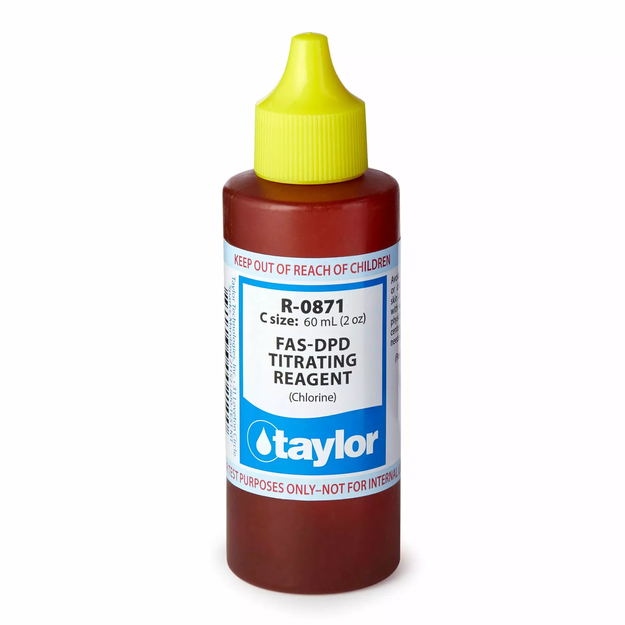 Taylor R0871-C Swimming Pool FAS-DPD Chlorine Titrating Reagent 2 Ounce Bottle