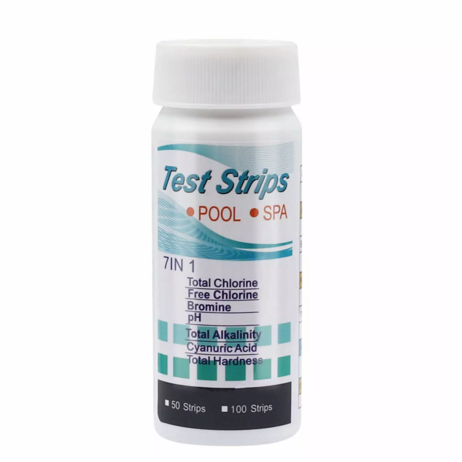 Bouanq Sports & Outdoors 7 1 Pool And Spa Test Strips Kit 50 Count Hot Tubs Travel