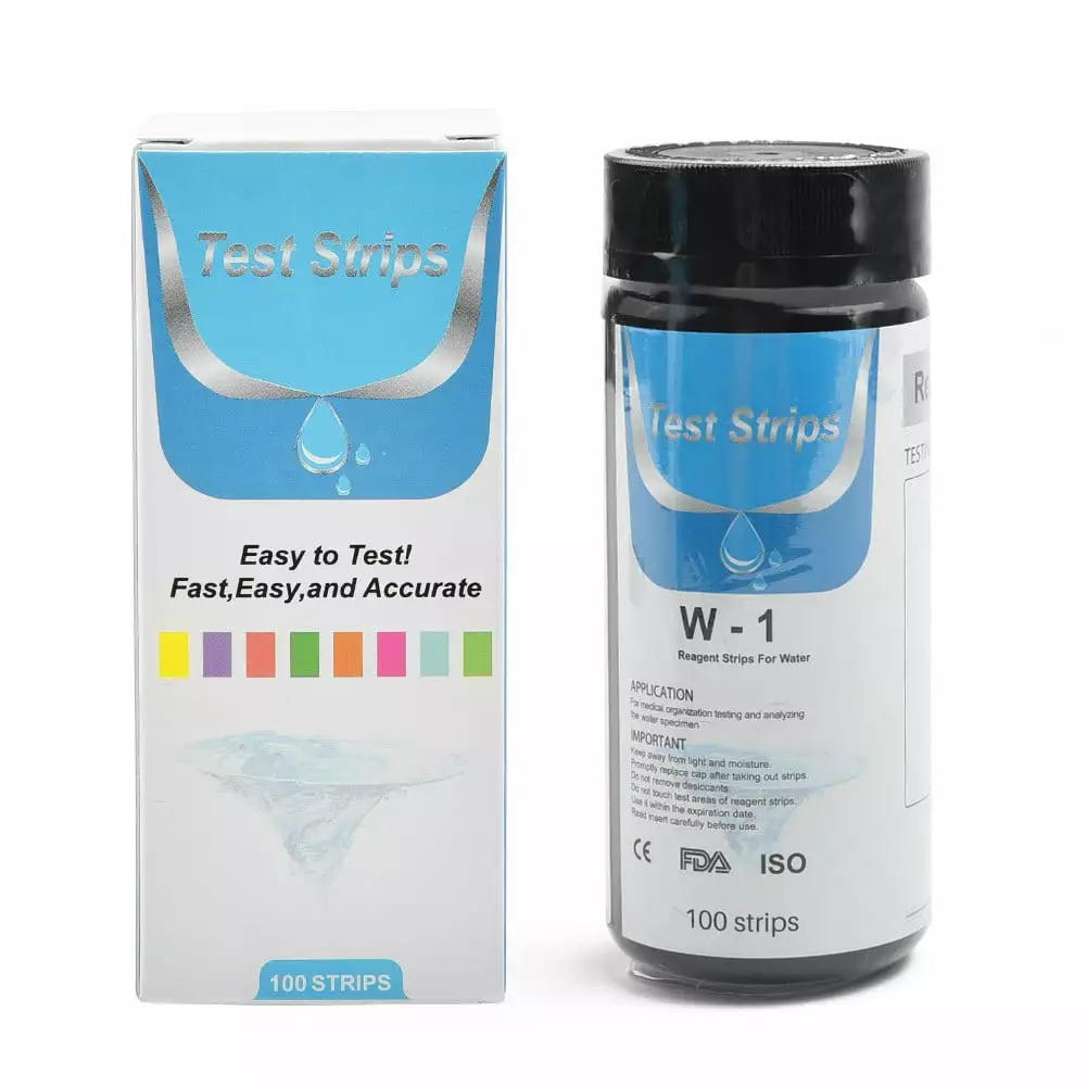 100Pcs Water Total Hardness Test Strips Quick Easy Testing Kit 0-425 PPM Ruibeauty