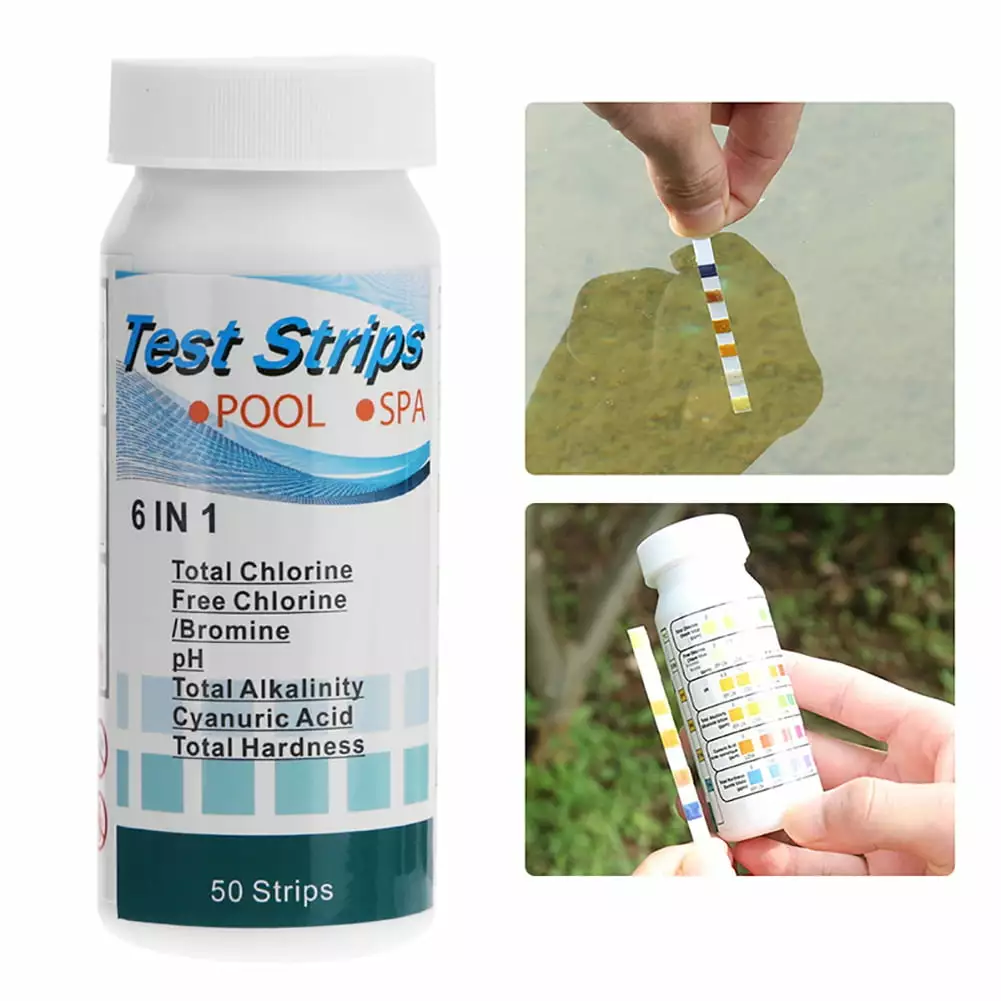 6 1 Water Hot Tub Swimming Pool and Spa Test Strips Kit 50 Water Tester Strips Slopehill