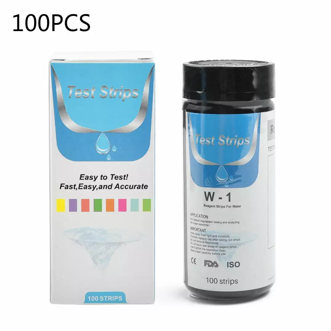 100Pack Water Test Strips Kit Total Hardness Test Strips 0-425 PPM Pool and Spa Taituoti
