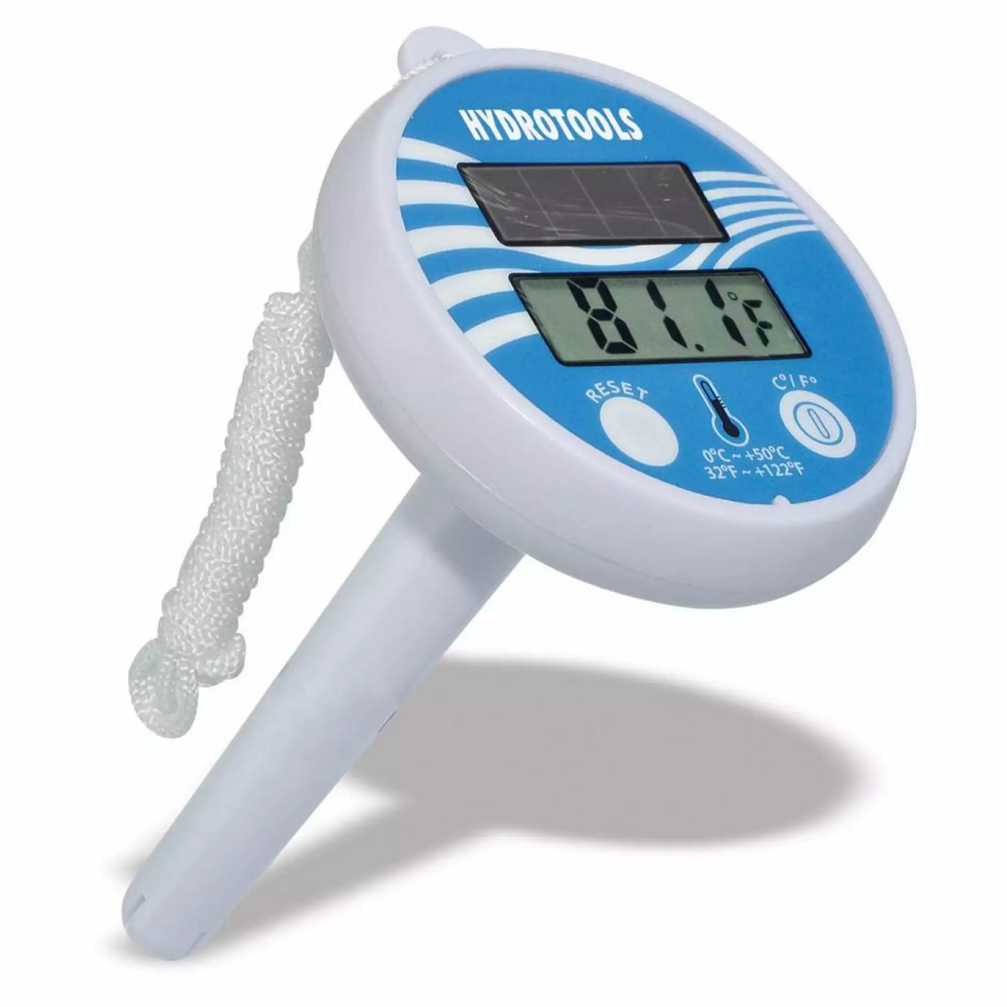 HYDROTOOLS SWIMLINE Solar Powered Digital LCD Thermometer Pools and Spas