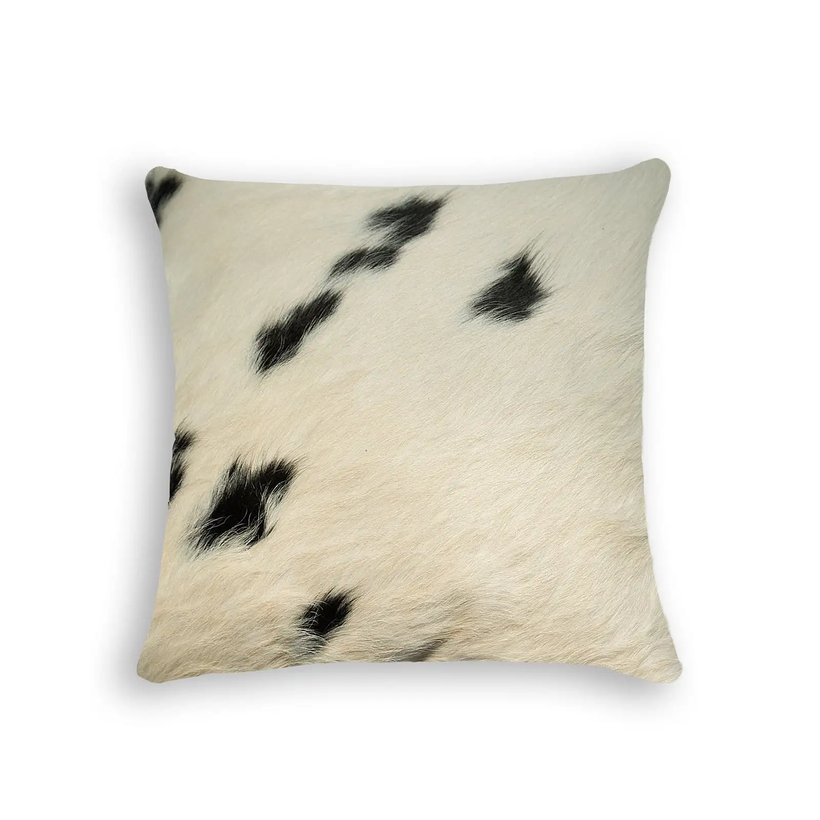 18x18x5 Inch Salt and Pepper Black and White Cowhide Pillow homeroots.co