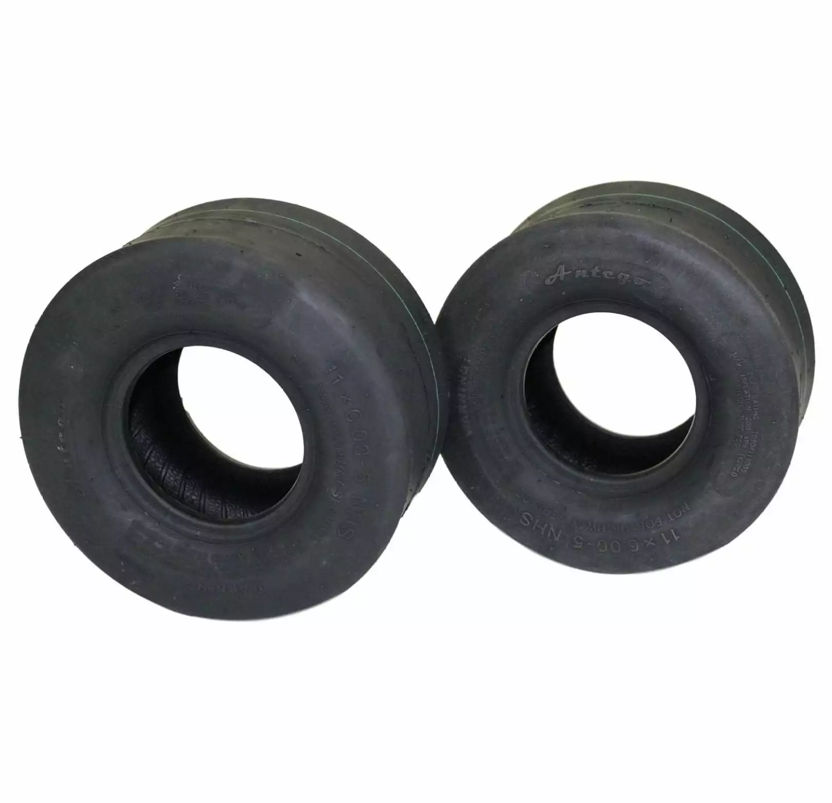(Set 2) 11x6.00-5 4 Ply Smooth Tread Lawn & Garden Zero Turn Mower or Go-Kart LeCeleBee