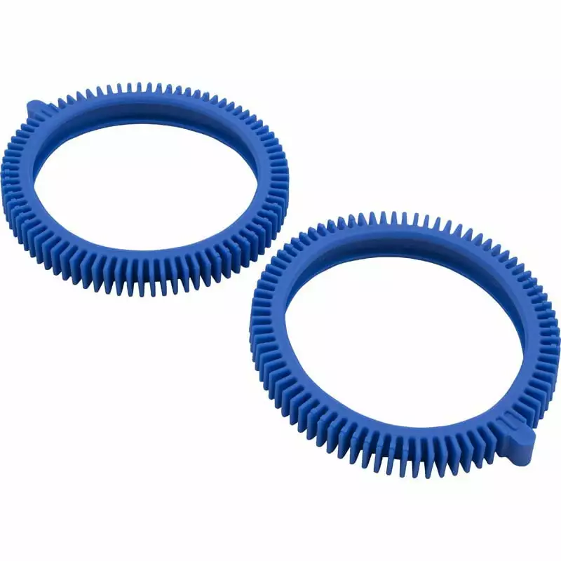 2 Pack Poolvergnuegen Pool Cleaner Front Tires Super Hump 896584000-143 Blue Replacement Parts