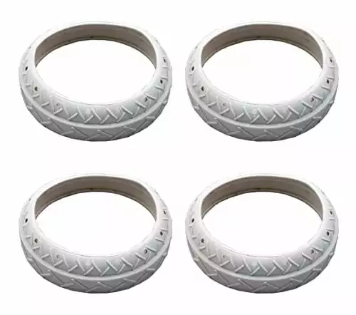 4 NEW Pentair LLC1PM Pool Spa White Tire Replacements Automatic Cleaner Legend zhangwmdksow