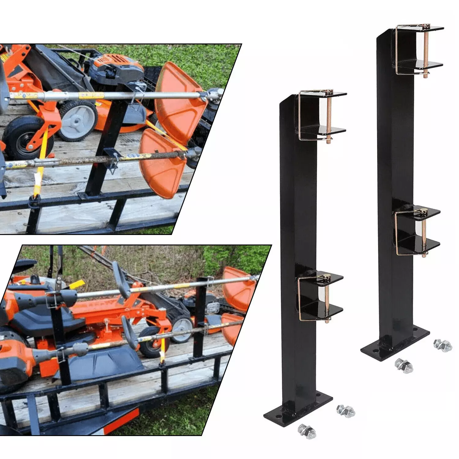 Kojem Weeder Trimmer Rack Holder Hold 2 Trailer Truck Edgers Pole Saws Tree Trimmers