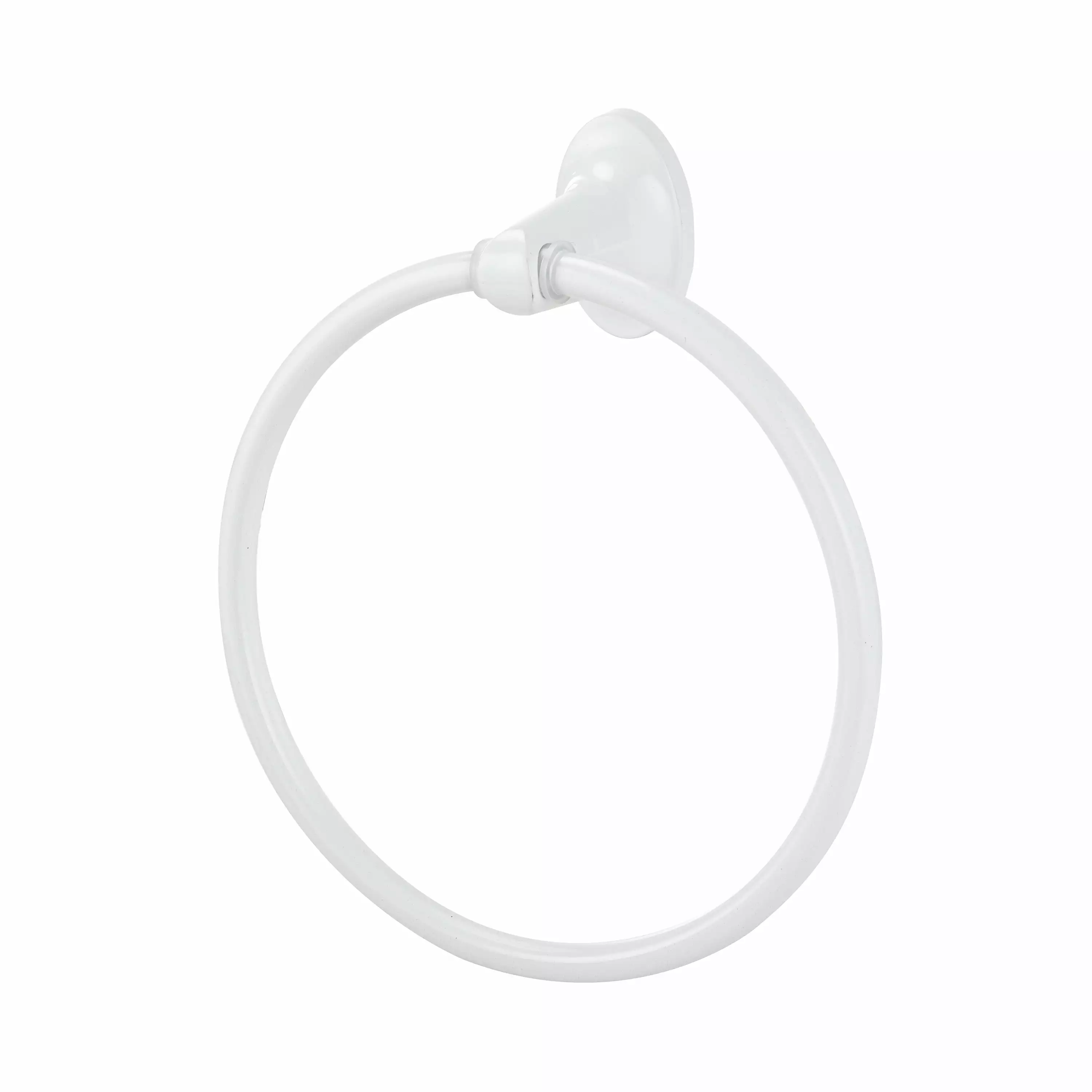 Mainstays Oval Style Steel Towel Holder Ring White