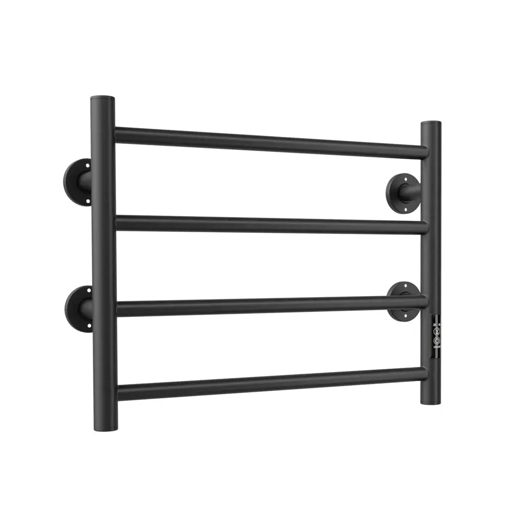 Electric Heated Towel Warmer 4 Bars Stainless Steel Wall Mounted Bathroom t2583