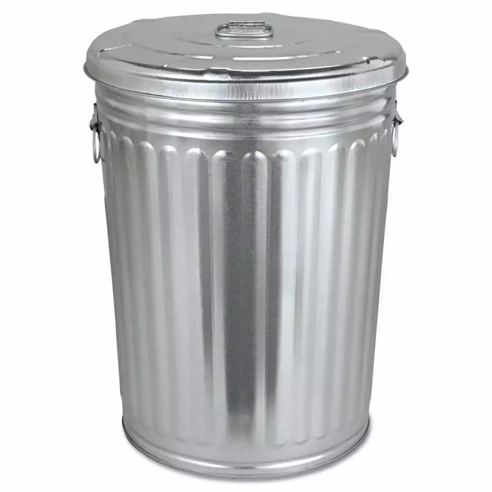 Magnolia Brush Pre-galvanized Garbage Can Lid. Round. Steel. 20 gal. Gray