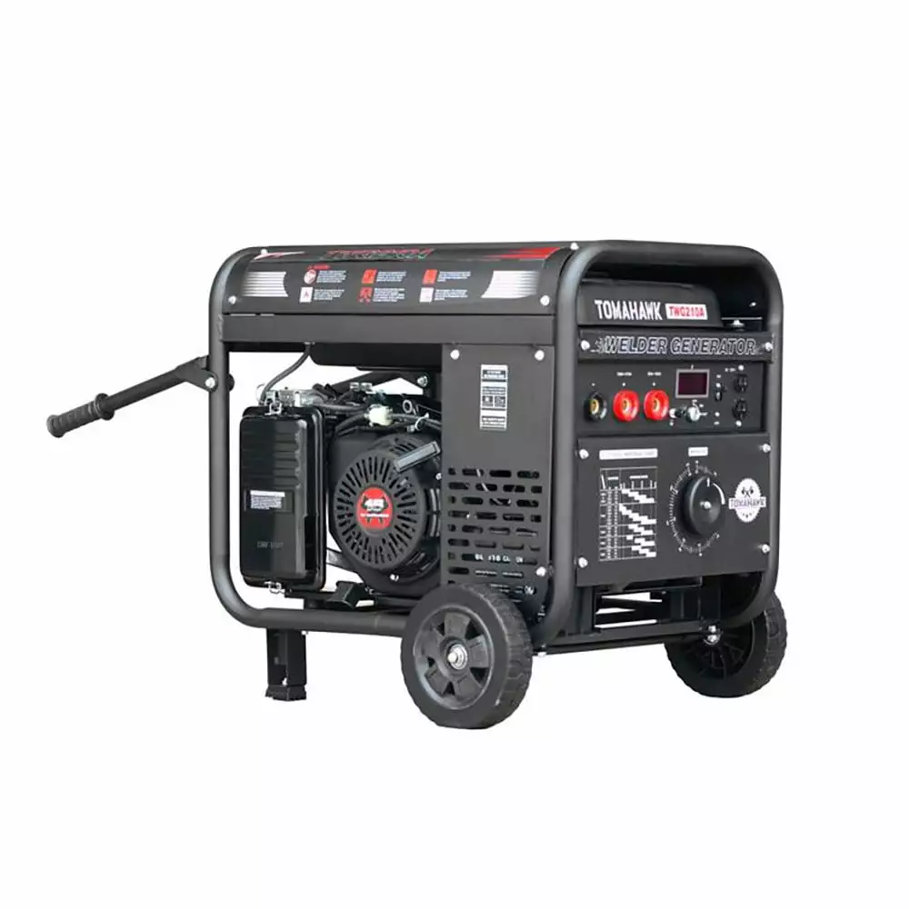 Tomahawk Power 15 HP Travel-friendly 2000 W Welding Generator 210 Amp Stick