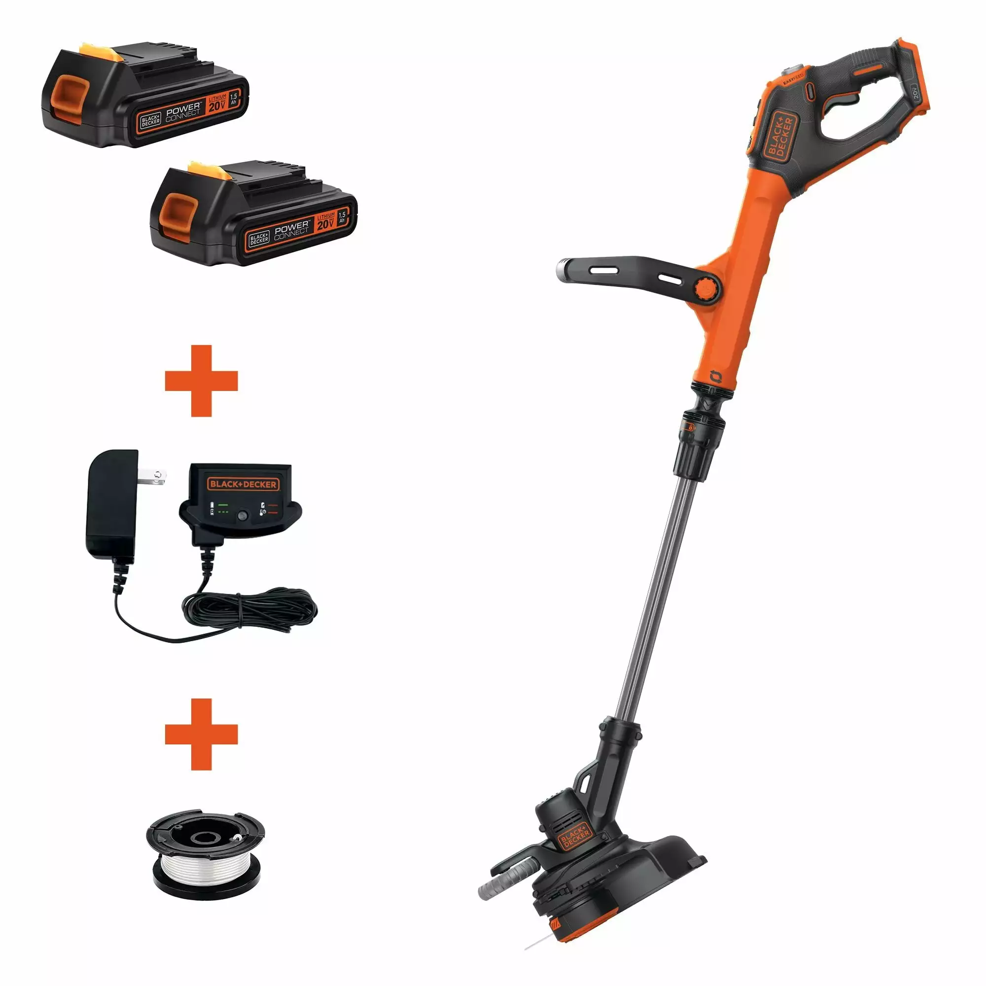 BLACK+DECKER 20V MAX* String Trimmer/Edger. 12-Inch. (LSTE525) BLACK DECKER