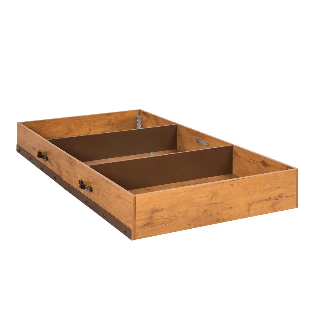 Ahoy Storage And Trundle Bed Brown Oak Particle Board atlas kids furniture