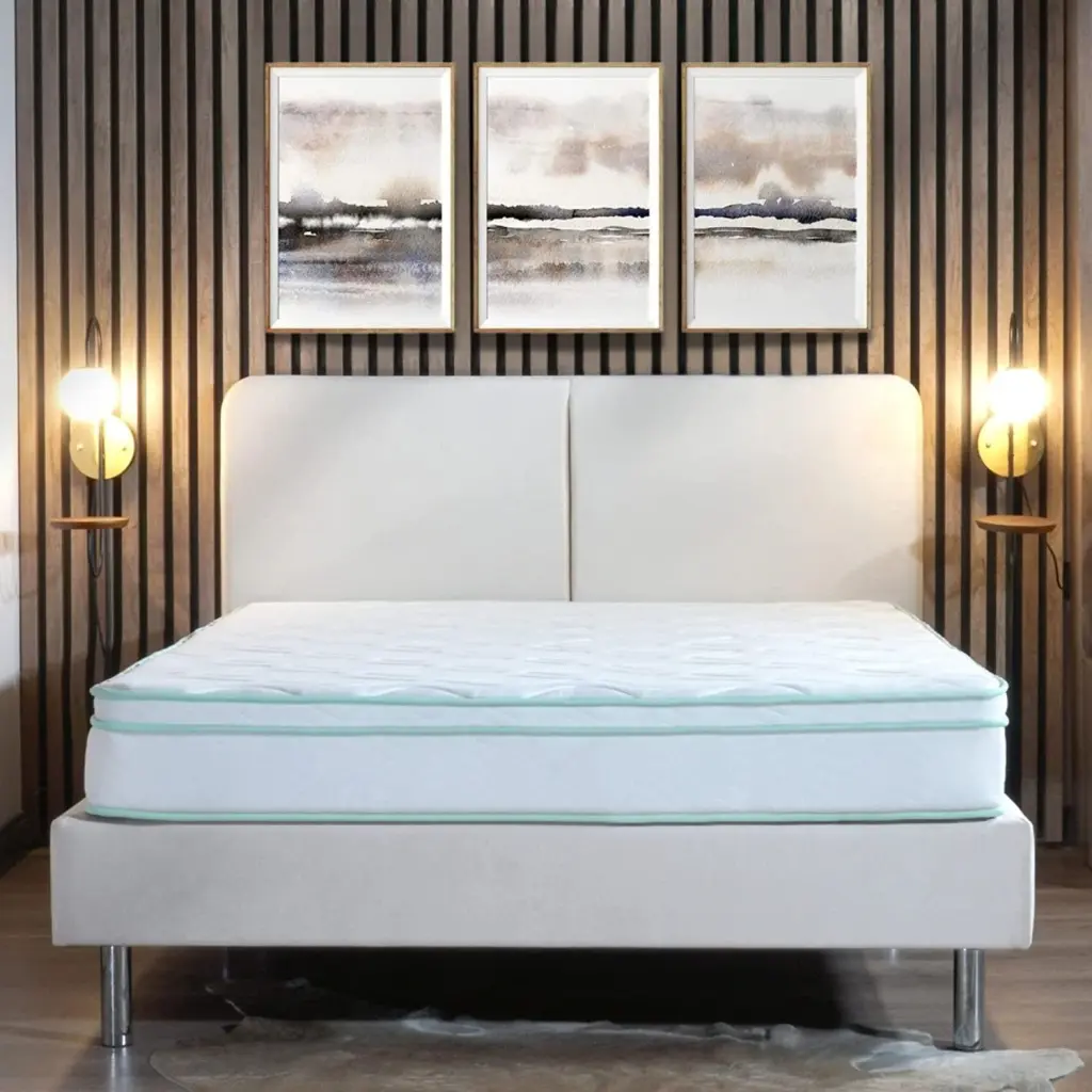 Twin Size 8 Inch Medium Cool Gel Memory Foam Hybrid Mattress brn sleep products