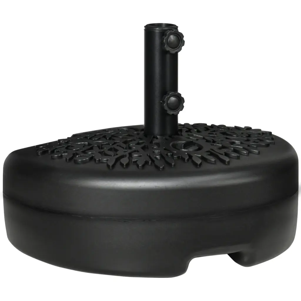 Outsunny Half Round Umbrella Base Sand or Water Filled Half Patio Umbrella Stand aosom business