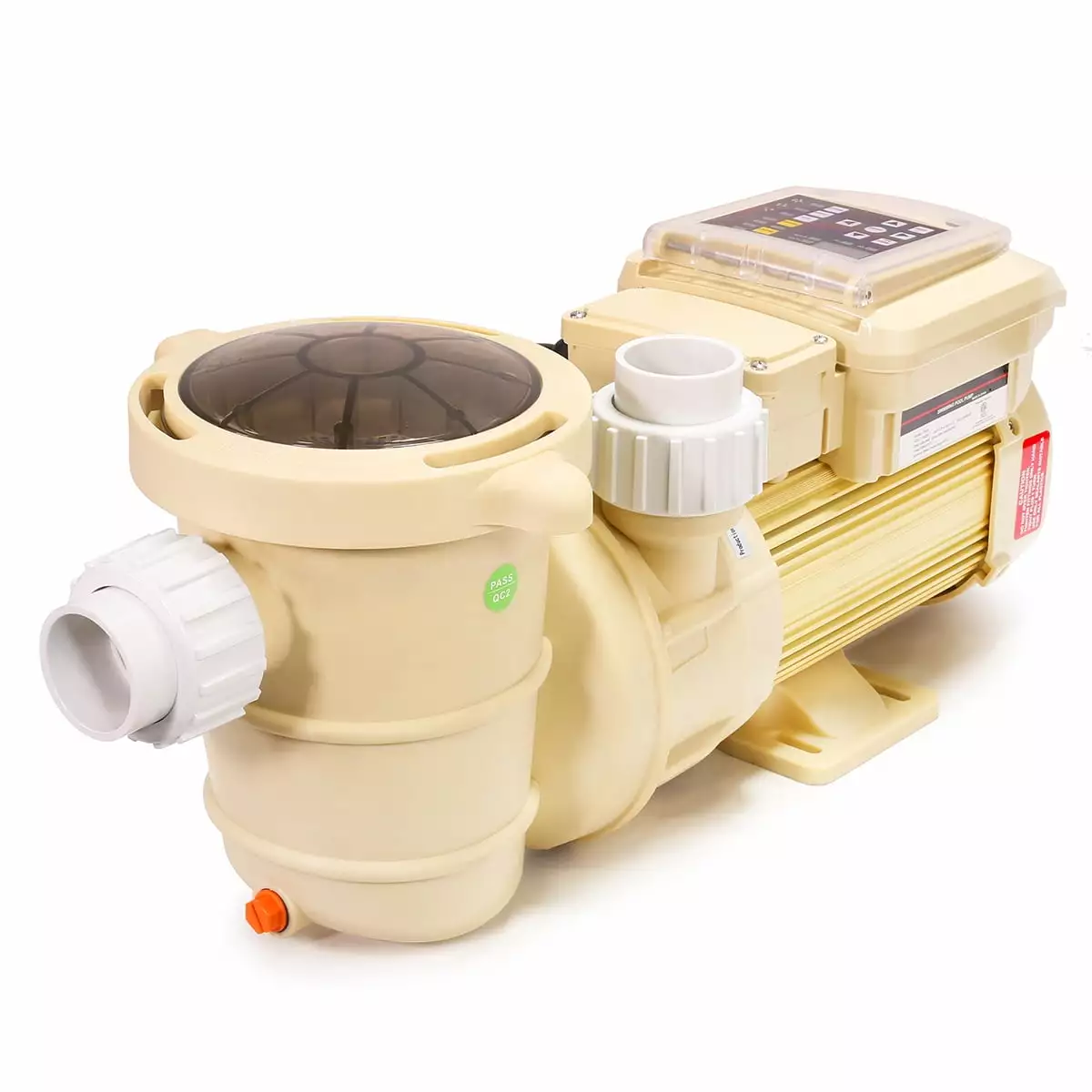 1.5HP Variable Speed Swimming Pool Pump ECO High-Flo Speed Digital LCD Timer Control Panel and Fitting Set XtremepowerUS