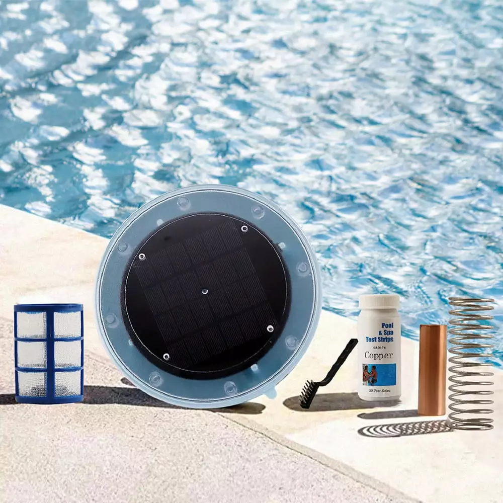 AWSINE Swimming Pool Solar Ionizer Water Cleaner Purifier System Chemical-Free Cleaning