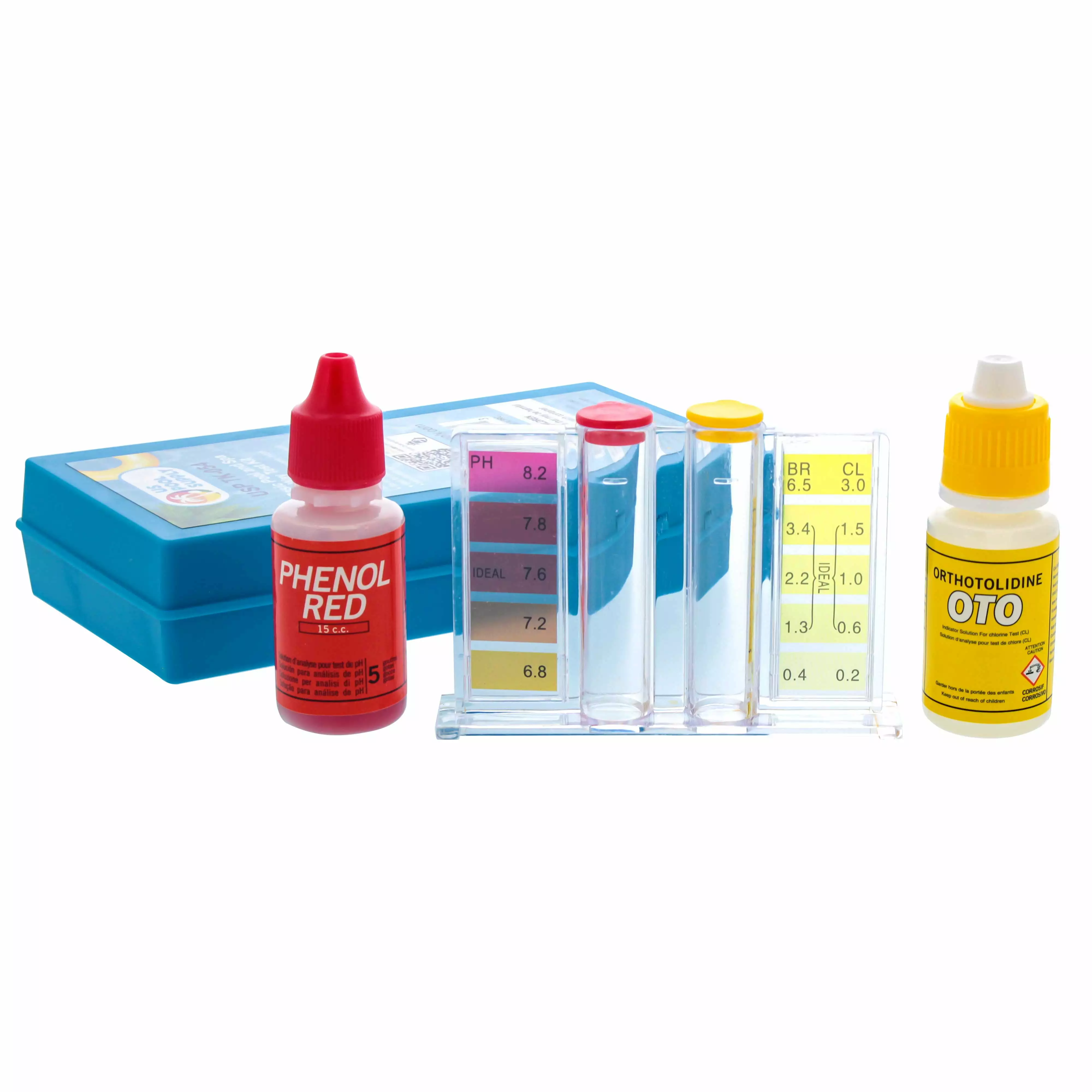 Basic 3-Way Swimming Pool & Spa Test Kit pH Chlorine and Bromine U.S. Pool Supply