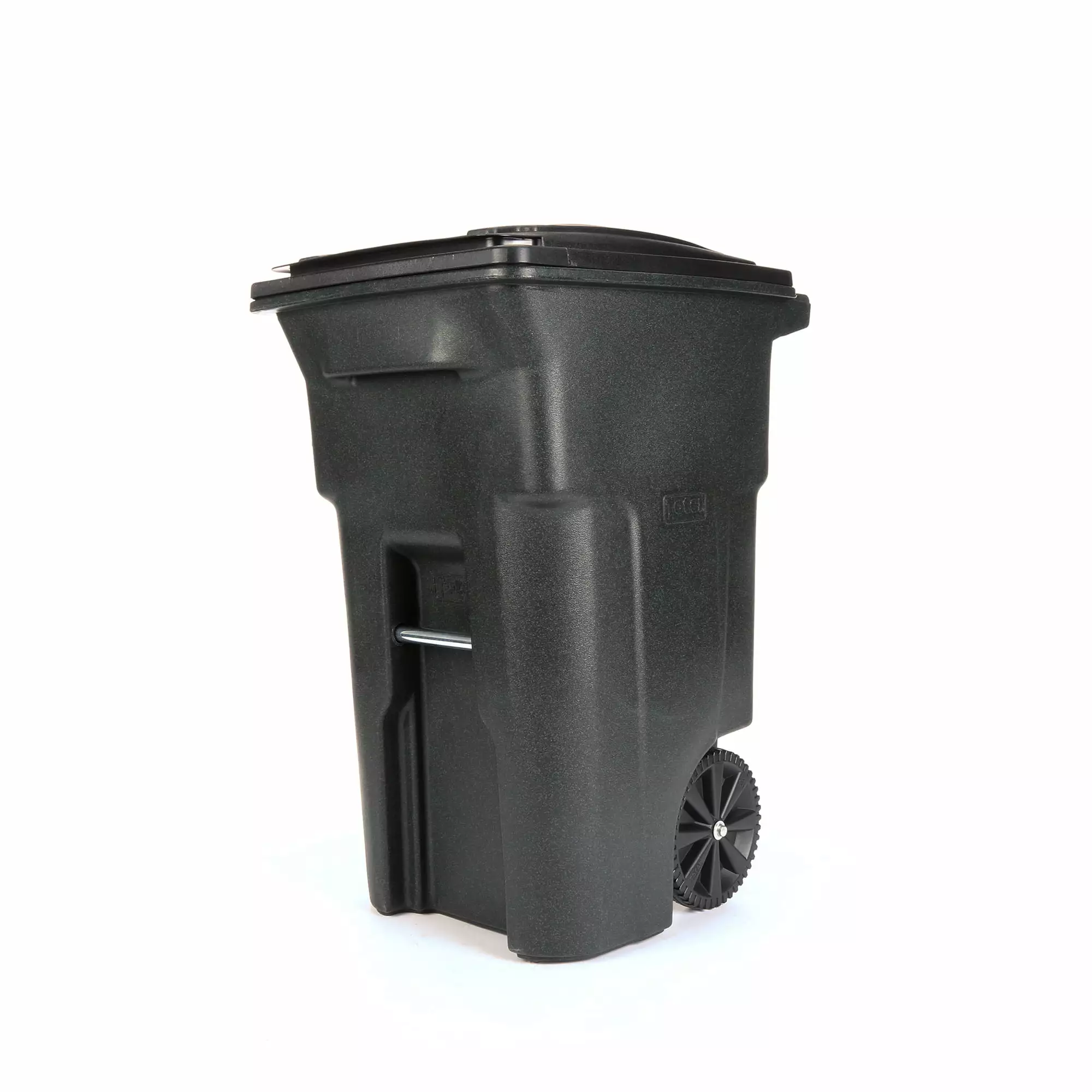 Toter 64 Gal. Trash Can Greenstone Wheels and Lid