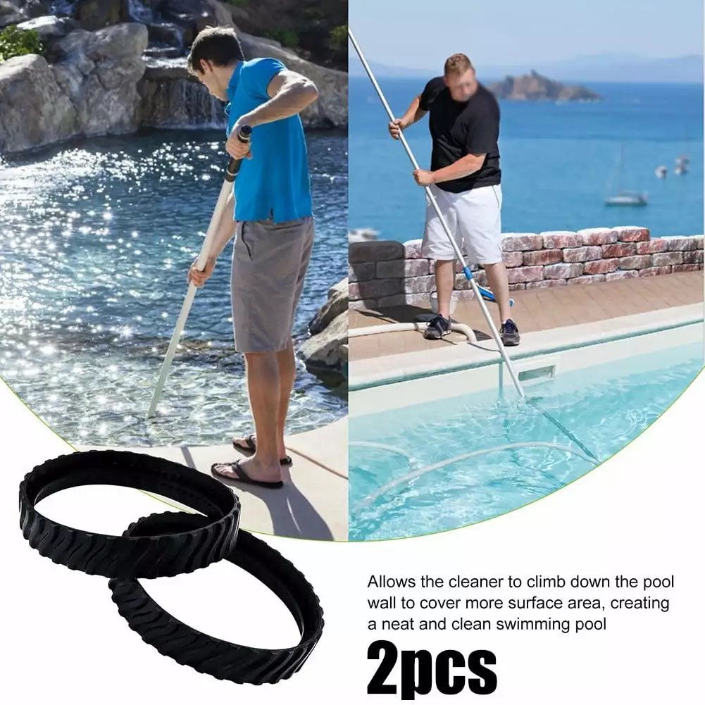 2 Pack Rubber Tire Replacement Zodiac MX8 MX6 Pool Cleaner Wheel Track Ofenier