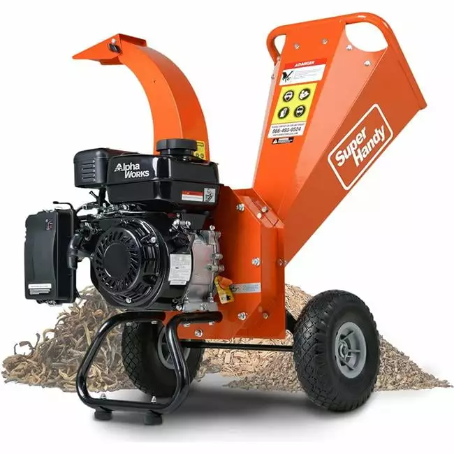 0.7 gal Wood Chipper Patio Trasero