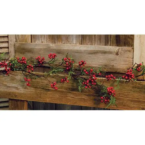 Birch Tipped Cedar Wreath 24 Inch Rustic Holiday Decor CWI